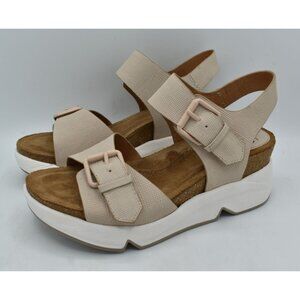 Sofft Womens‎ Size 9 Castello Tapioca Grey Leather Sporty Sandals Shoes